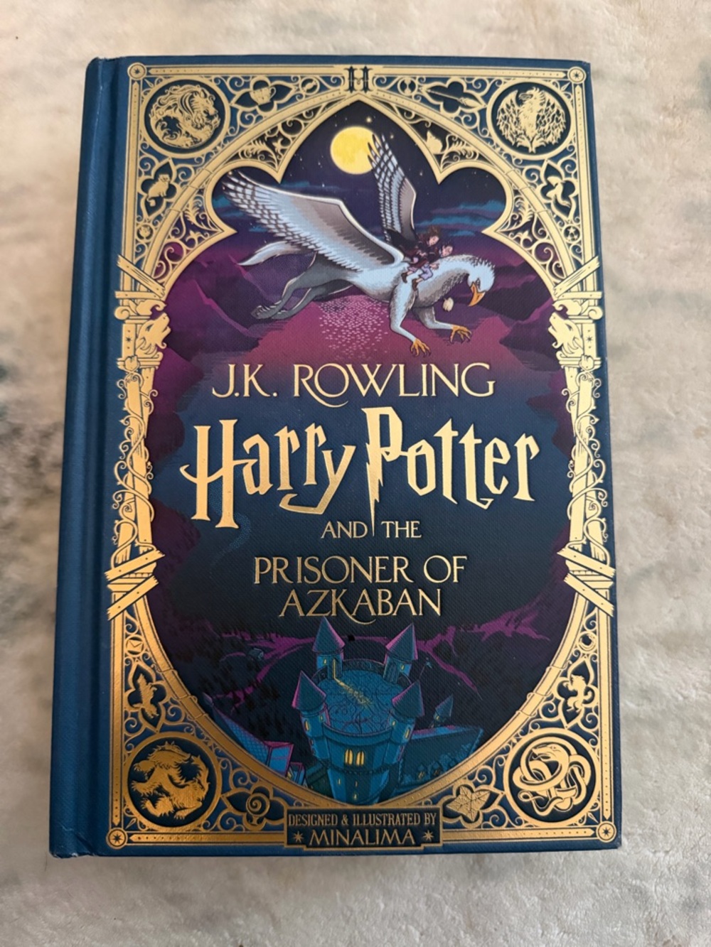 Harry Potter and the Prisoner of Azkaban Hardcover - Blue and Gold